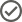 Checkmark inside a circle icon